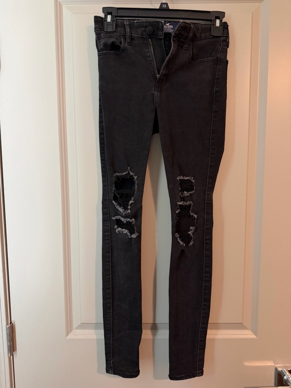 Hollister Black Ripped Skinny Jeans